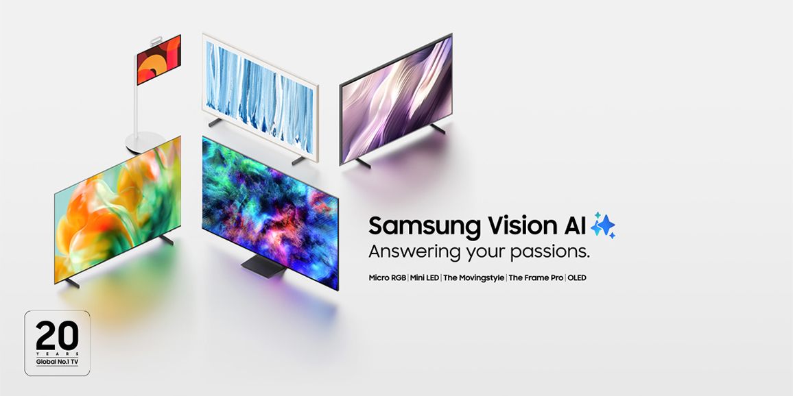 & Launchangebot für Samsung Vision AI: Beim Kauf ausgewählter 2026er TVs erhältst du einen Music Studio 5 oder eine Soundbar als Geschenk dazu